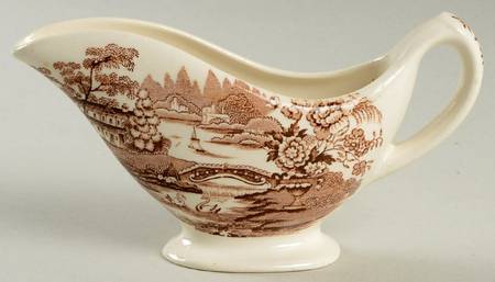 Tonquin Brown Individual Gravy Boat