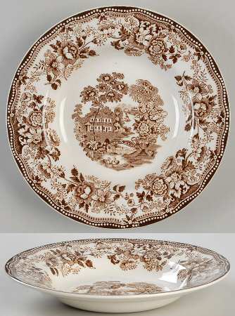 Tonquin Brown Rim Soup Bowl
