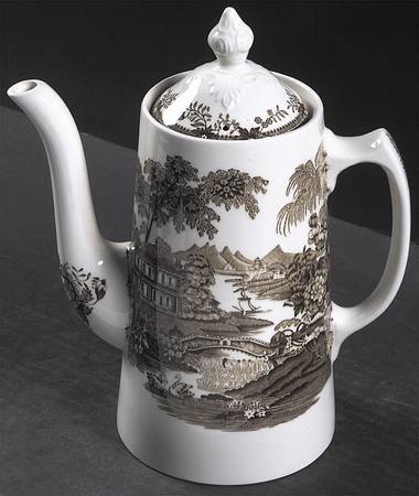 Tonquin Brown Coffee Pot & Lid
