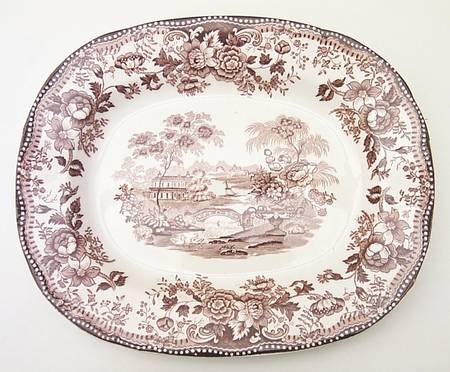 Tonquin Brown 11" Oval Serving Platter