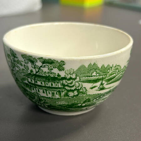 Tonquin Green Mini Open Sugar Bowl
