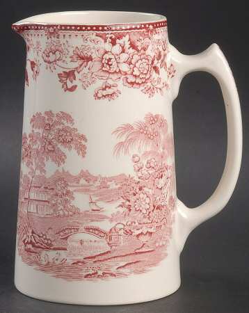 Tonquin Red Pink 20 Oz Pitcher by Royal Staffordshire