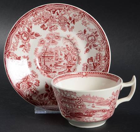 Flat Cup & Saucer Set