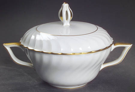 Annette (Gold Trim) Sugar Bowl & Lid