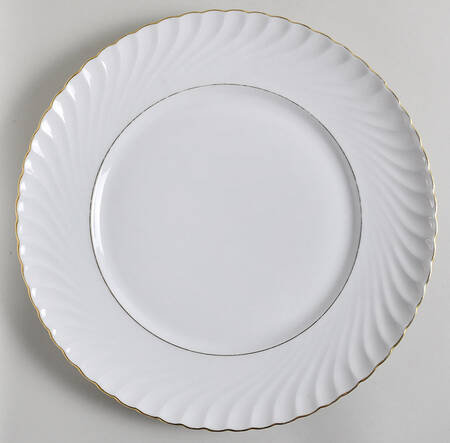 Annette (Gold Trim) Dinner Plate