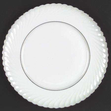 Annette (Platinum Trim) Dinner Plate