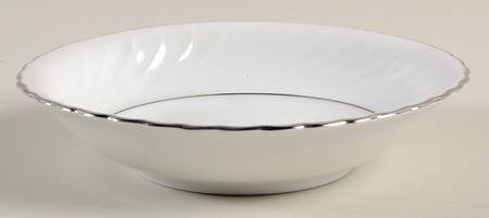 Annette (Platinum Trim) Fruit/Dessert (Sauce) Bowl