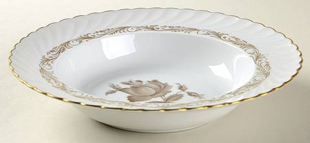 Classic Rose Rim Soup Bowl
