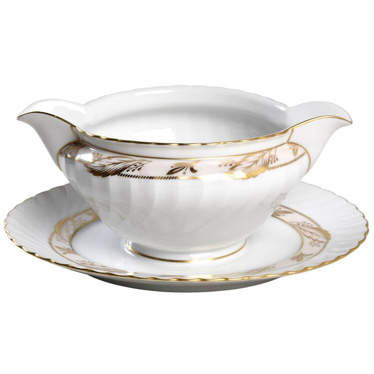 Coronet Gravy Boat with Attached Underplate