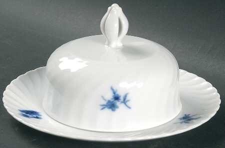 Copenhagen Rose Round Covered Butter