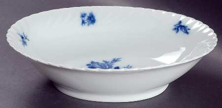 Copenhagen Rose 9" Oval Vegetable Bowl