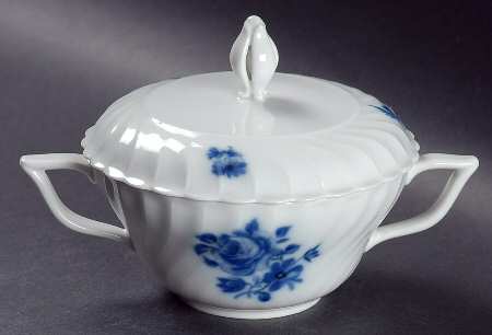 Copenhagen Rose Sugar Bowl & Lid