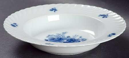 Copenhagen Rose Rim Soup Bowl