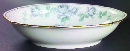 Damask Rose 9" Oval Vegetable Bowl
