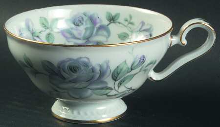 Damask Rose Footed Cup