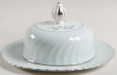 Dawn Rose Round Covered Butter