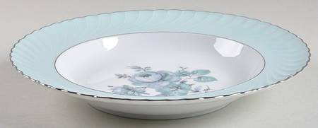Dawn Rose Large Rim Soup Bowl