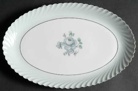 Dawn Rose 11" Oval Serving Platter