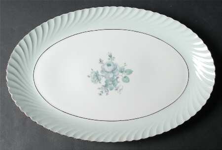 Dawn Rose 13" Oval Serving Platter