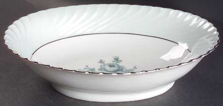 Dawn Rose 9" Oval Vegetable Bowl