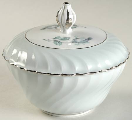 Dawn Rose Sugar Bowl & Lid