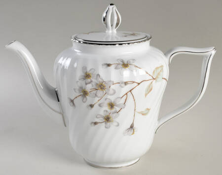 Dogwood (Platinum Trim) Coffee Pot & Lid