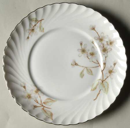 Dogwood (Platinum Trim) Bread & Butter Plate