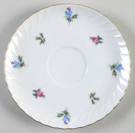 Dresden Flowers (Gold Trim) Saucer for Footed Cup