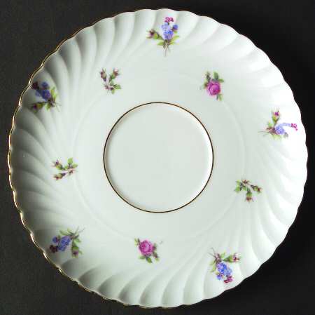 Dresden Flowers (Gold Trim) Saucer for Cream Soup Bowl