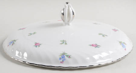 Dresden Flowers (Platinum Trim) Lid for Round Vegetable