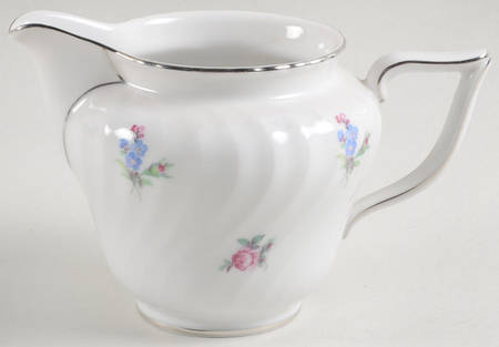 Dresden Flowers (Platinum Trim) Creamer