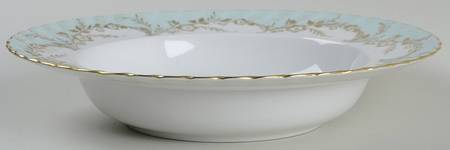 Duchess Blue Green Rim Soup Bowl