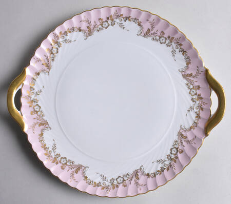 Duchess Pink Handled Cake Plate