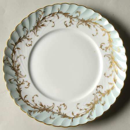 Elegance Blue Green (Gold Trim) Bread & Butter Plate