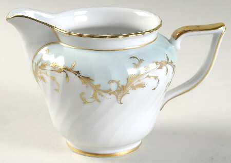 Elegance Blue Green (Gold Trim) Creamer