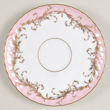 Elegance Rose (Pink, Gold Trim) Saucer