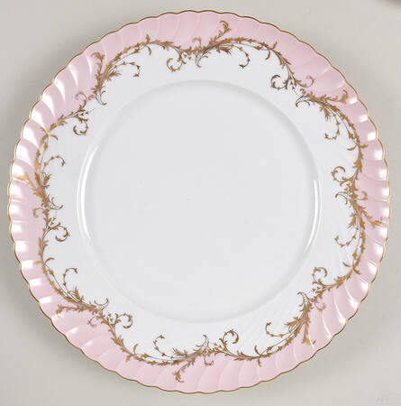 Elegance Rose (Pink, Gold Trim) Dinner Plate