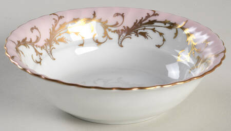 Elegance Rose (Pink, Gold Trim) Fruit/Dessert (Sauce) Bowl