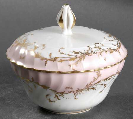 Elegance Rose (Pink, Gold Trim) Sugar Bowl & Lid