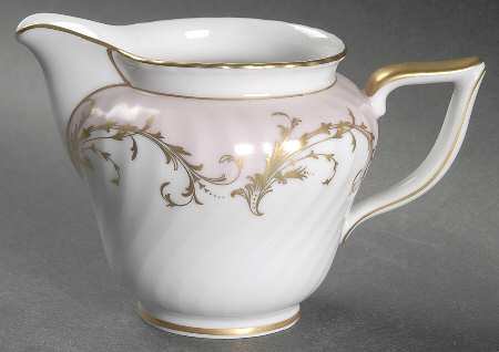 Elegance Rose (Pink, Gold Trim) Creamer by Royal Tettau