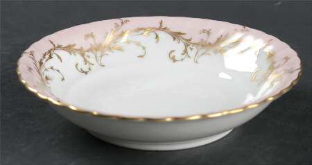 Elegance Rose (Pink, Gold Trim) Fruit/Dessert (Sauce) Bowl