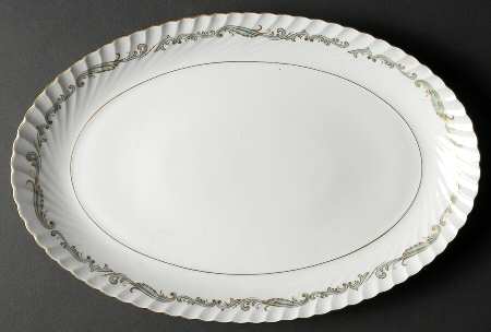 Essex Blue Green 13" Oval Serving Platter