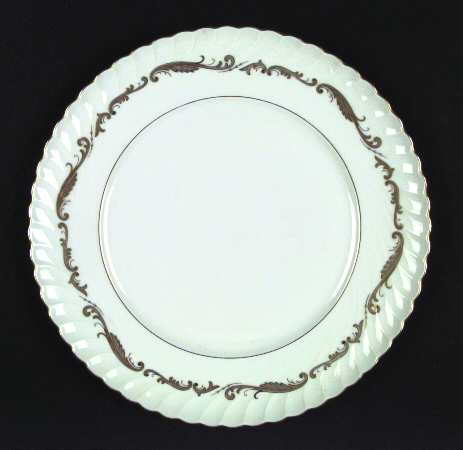 Essex Gray and Brown Dinner Plate