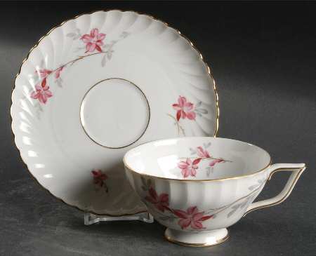 Fantasy (Gold Trim) Footed Cup & Saucer Set