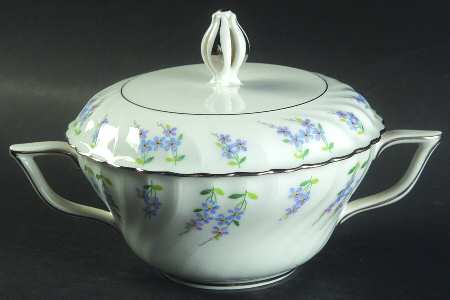 Forget Me Not Sugar Bowl & Lid