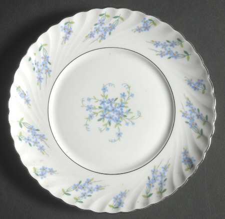 Forget Me Not Bread & Butter Plate