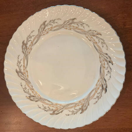 Golden Silver Chop Plate (Round Platter)