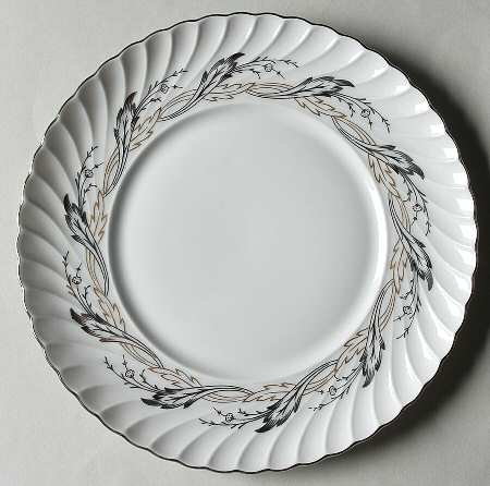 Golden Silver Salad Plate