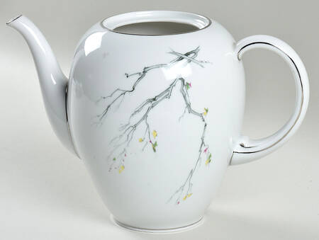 Gray Bark (Platinum Trim) Coffee Pot No Lid