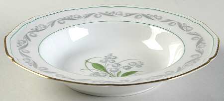 Lily of The Valley Rim Soup Bowl